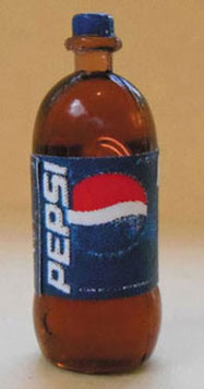 Dollhouse Miniature Pepsi, 2 Liter